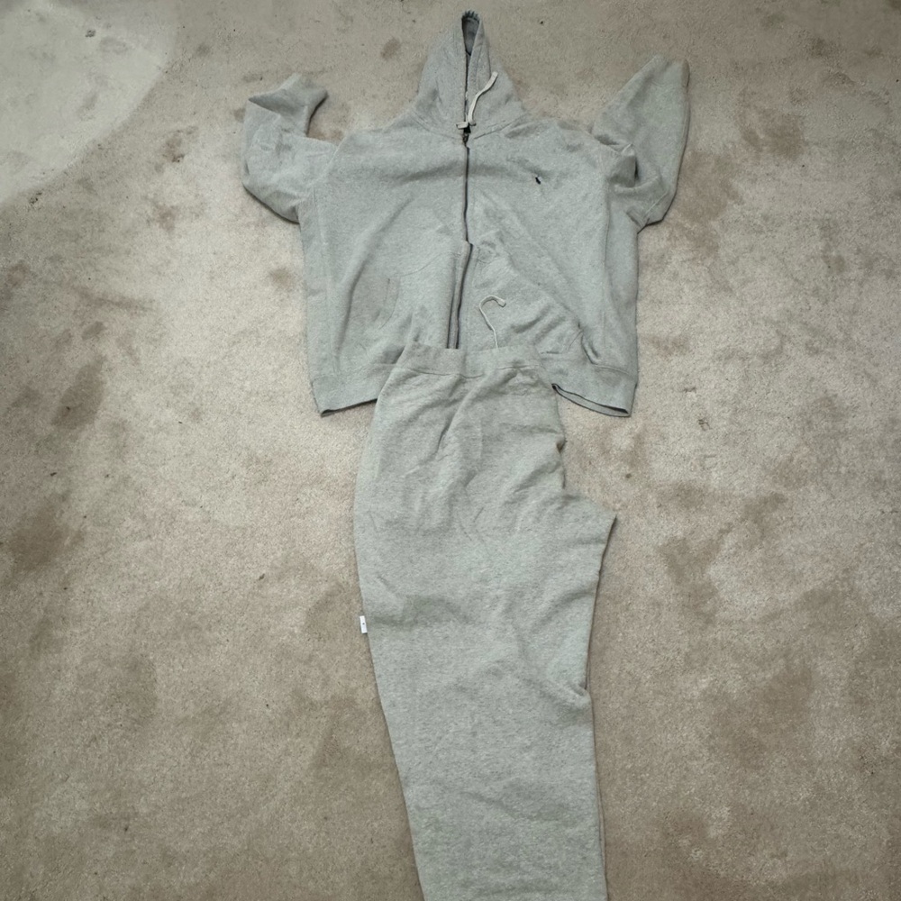 Ralph Lauren Gray Joggers Relaxed Fit Cotton